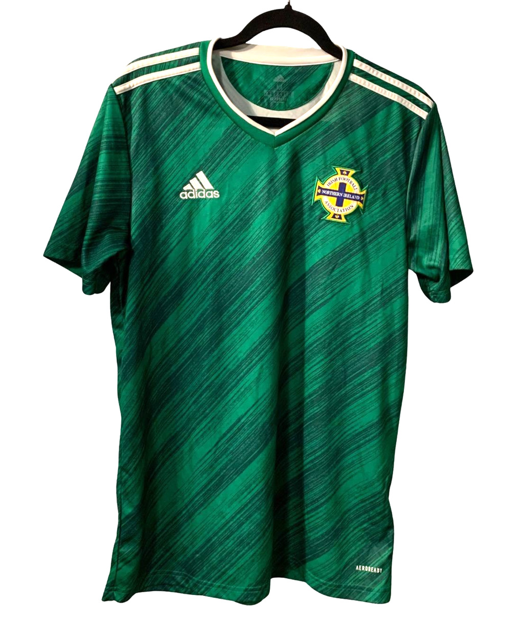 Adidas Northern Ireland 2020 Home Soccer Jersey Size M Green FI2827 Aeroready